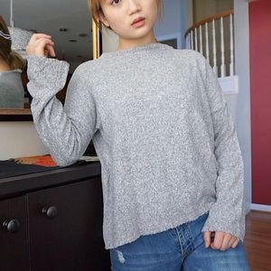 Fuzzy Gray Sweater!